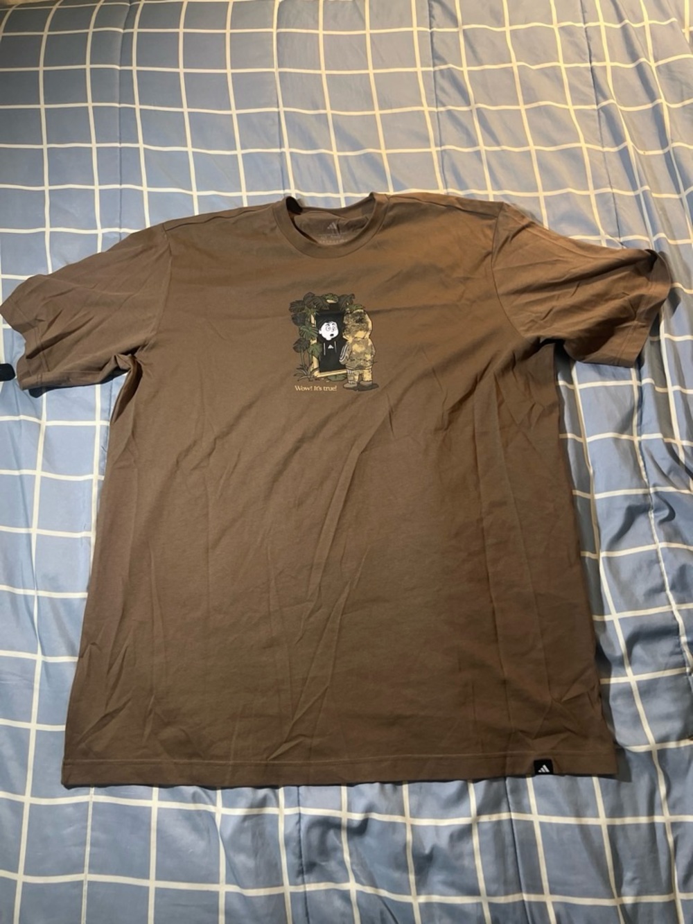 adidas Originals Brown Graphic Short Sleeve Tee